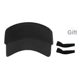 23H026 Черная кепка с козырьком + черные охлаждающие рукава