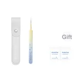 Ультра-острая целлулоидная нижняя заколка + кожаный чехол (включает 10 шт. дезинфицирующих хлопковых подушек)