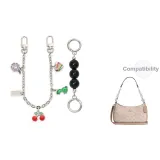 [Silver] Черный жемчуг + Многоэлементная декоративная цепь 30 см