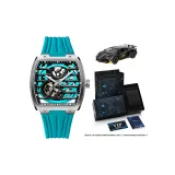 Серебряный корпус, синий циферблат Tapes [Ограниченный спортивный автомобиль, набор одежды]