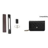 Бургунди, зернистая кожа, личи, трехкомпонентный комплект + модифицированная серебряная застежка