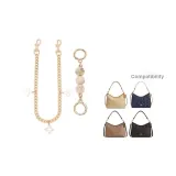 [Золотистый] Молочно-белый Перламутровый + Четырехлистный Клевер Декоративная Цепь 45 см