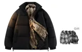 Black (Пуховик-BL0610) (Подарок Брендовый Модный Шарф)