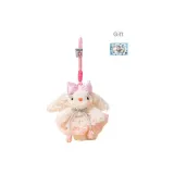 Розовые цветы, юбка, кролик (включает торт, щенок, поздравительная открытка)