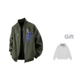 Армейский зеленый + внутренний слой, свитшот цвета фотинии серого