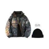 Black Camouflage (с бесплатной черной вязаной шапкой)