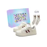 Бежевый Красный + Подарочные носки + Эксклюзивная коробка для обуви