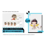 Целая коробка с Skullpanda, блестящие рождественские подвесные карточки