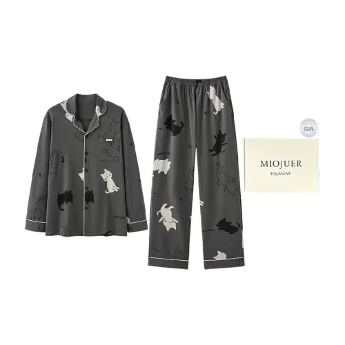 MIOJUER Пижамный комплект мужской Gift Box Set серый