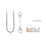 [Серебряный] Вишневый цветок Удлинитель цепи 15 см + Декоративная цепь 45 см