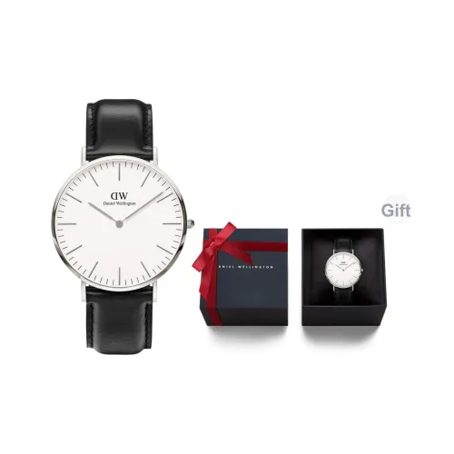 Daniel Wellington DW Мужские часы Кварцевый механизм 40 мм Белый циферблат Мужские часы