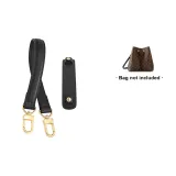 Чёрный 37 см портативный плечевой ремень + чёрный набор накладок для снятия нагрузки на плечи