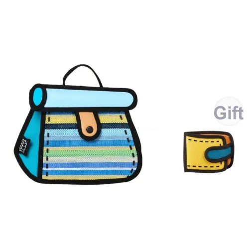JumpFromPaper Клатчи Синие полосы Женские