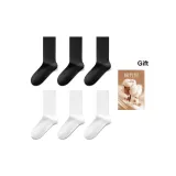 6 пар (Белый + Белый + Белый + Черный + Черный + Черный)