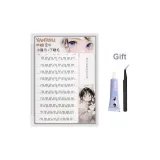 10-штучный набор для рисования котенка с кистью и тушью [клей + профессиональные угловые пинцеты]