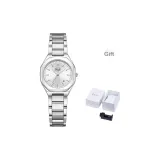 Серебряный корпус, серебристый циферблат