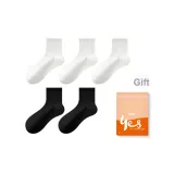 Белый 3, Черный 2 [Носки Crew, упаковка из 5 пар]