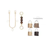 [Золотистый] Амбра Жемчужный + Четырехлистный Клевер Декоративная Цепь 30 см