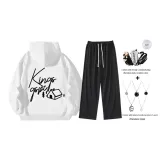 Белый комплект (с модным ожерельем + сумка через плечо)