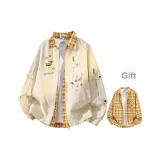 Бежевая куртка (в комплекте с желтой рубашкой)