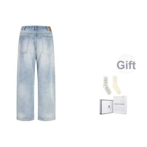Charlie Luciano Blue Box + Socks Color Random Style Unisex Jeans Чарли Luciano Синий Коробка + Носки Цвет Случайный Стиль Унисекс Джинсы