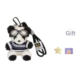 Синий свитер панда (включает заколку для волос в виде звезды + поздравительную открытку)