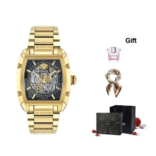 VERSACE Автоматический механический механизм Мужской современный часы 42мм*49,5мм Скелет