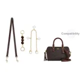 [Набор из 3 шт] Ореховое дерево Цвет Плечевой ремень + Удлинительная цепь + Декоративная цепь