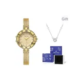 Золотая полоска с золотой пластиной (оригинальная коробка) + ожерелье