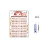 [Клей Версия] Олень Кисть для туши Extension [Включает Клей + Бандо Пинцет]