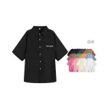 Черный с короткими рукавами (в комплекте с случайной футболкой из 100% хлопка)