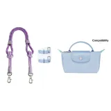 Фиолетовый нейлоновый ремень с плечевым ремнем и застежкой без отверстий для пинцета