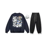 177 Темно-синий (Свитшот с флисовой подкладкой) + Черный