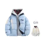 Пыльно-синий (в комплекте с клетчатым свитшотом)