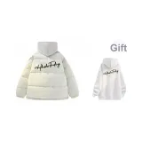 Экрю (Черный Подпись Шрифт) С подарками Вышивка Внутренний Свитшот