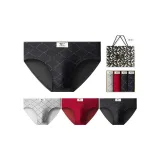 100% хлопок, 4-упаковка, коробка включена (Королевский синий + Королевский синий + Светло-серый + Красный), 100% хлопок, дышащий, в комплекте сумка для покупок