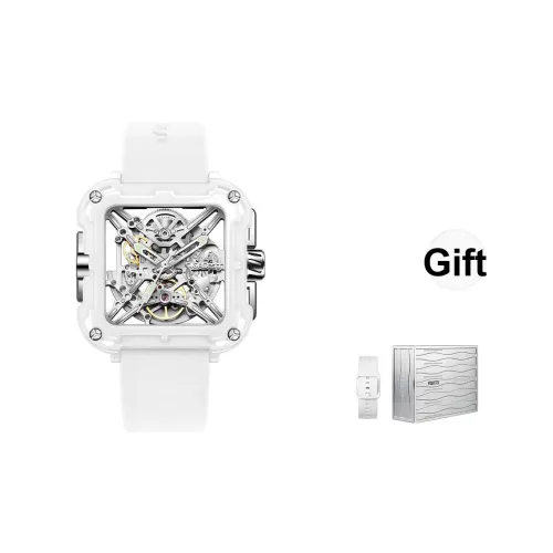 CIGA Design Koi Fish Ceramic Mechanism Jiao Коллаборация Автоматический механический механизм Силиконовый ремешок Часы