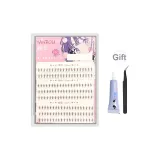 Маленький Лунный Нижний Ресничный [Клей + Профессиональные Изогнутые Пинцет]