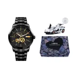 Золотистый стальной браслет с игольчатым дизайном