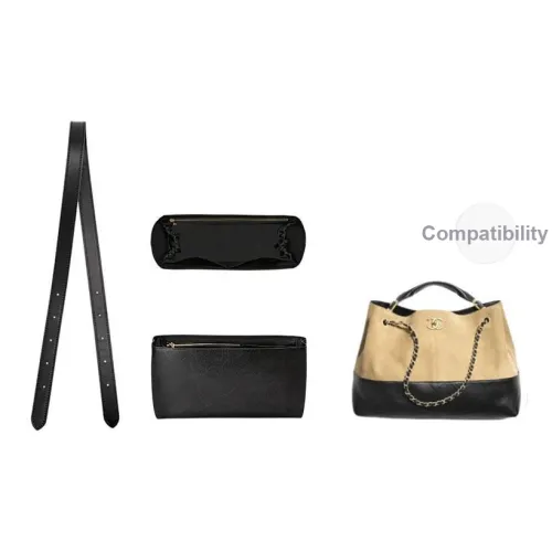 Jingxi Сумка с ремешком из коровьей кожи женская черная