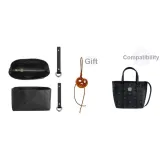 [Черный двухкомпонентный комплект] Стиль отделения, бумага DuPont, водонепроницаемый подклад + износостойкая застежка (включает украшение)