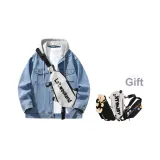 Синий с капюшоном-K708 (Включает сумку через плечо)