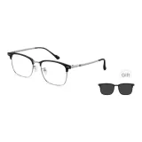 Чёрный металлик, одна рамка (с подарками, магнитные, серые линзы)