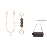 [Золотистый] Амбра Жемчужный + Четырехлистный Клевер Декоративная Цепь 30 см