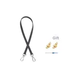 Серебряная модифицированная пряжка + серый короткий плечевой ремень