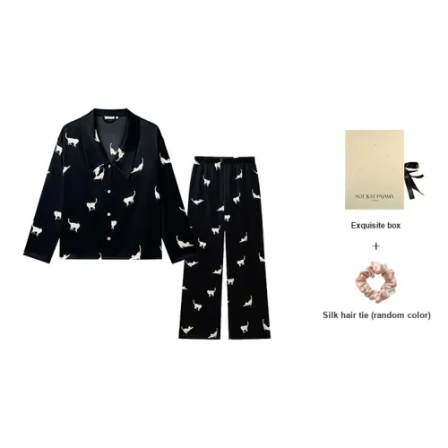 NOT JUST PAJAMA Черный Женские Пижамные Комплекты