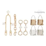 Золотистый комплект из трех предметов [Свинья нос 12 см + Четырехлистный клевер 4,5 см * 2 + Декоративная цепь 40 см]