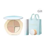 #02 Нефритовая Палитра + #03 Спрей для Фиксации Макияжа 30 мл + Кончик Пальца Розовый + Сумка для покупок