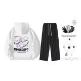 Белый (в комплекте с модным ожерельем и сумкой через плечо)