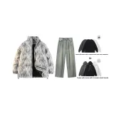 Комплект (Черный топ + Желтые грязные штаны) (Включает свитшот)